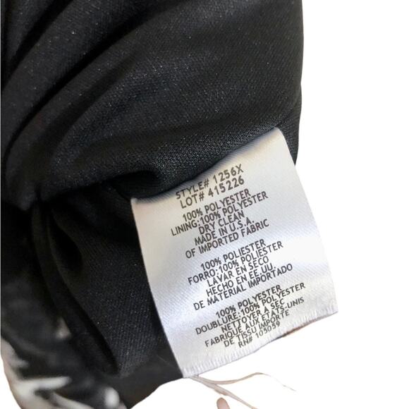 Xscape Halter Blouson Rose Floral Maxi Dress Gown Size 2 - Picture 9 of 9